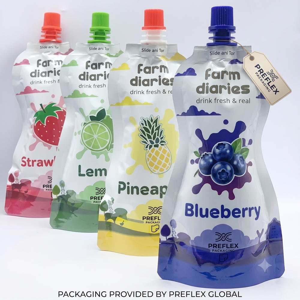 Juice Packaging - Color: Multicolor (Custom Printing)