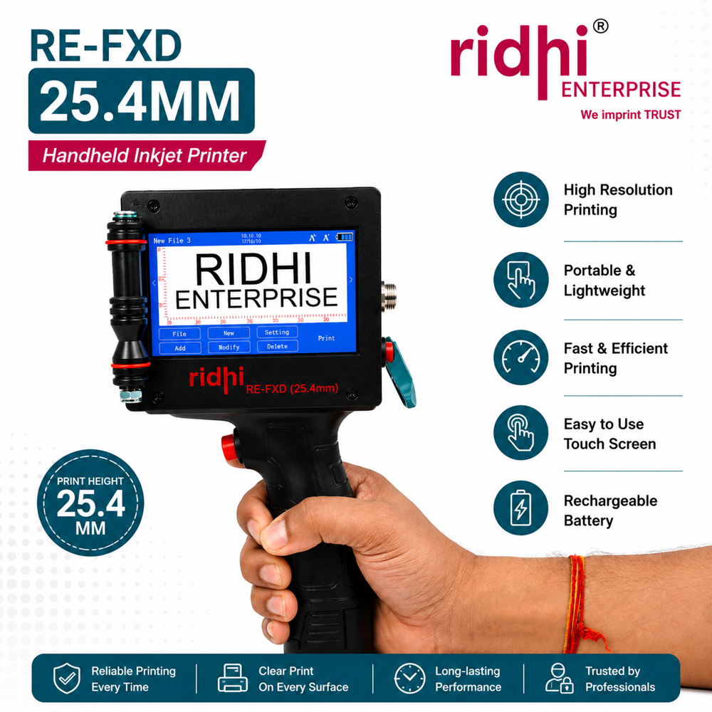 Ridhi Fxd 25.4mm Batch Coding Machine - Automatic Grade: Automatic