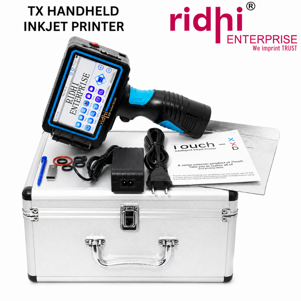Ridhi Inkjet Automatic Batch Coding Machine - Color: Black