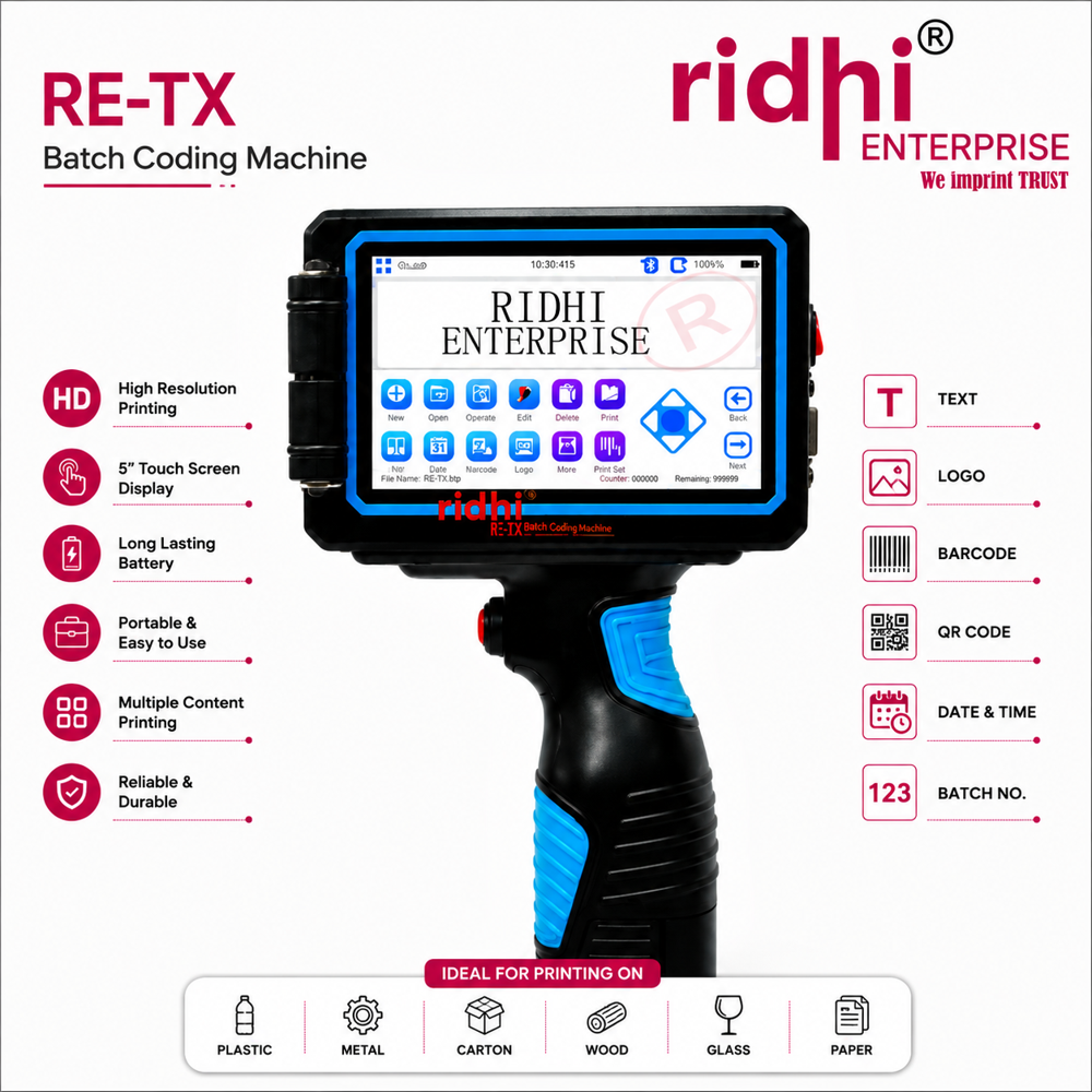 RIDHI Carton Batch Coding Machine