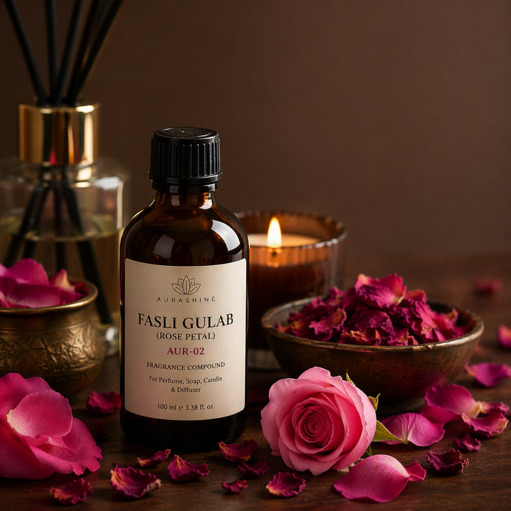 FASLI GULAB (ROSE PETAL)  AUR-02 Fragrance Compounds
