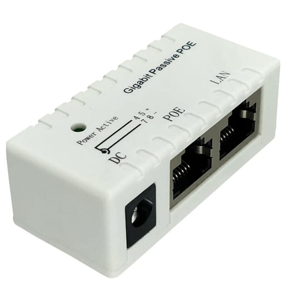 POE DC12v-48v 1000Mbps Gigabit Single port Passive POE Injector Power Adapter Module Accessories