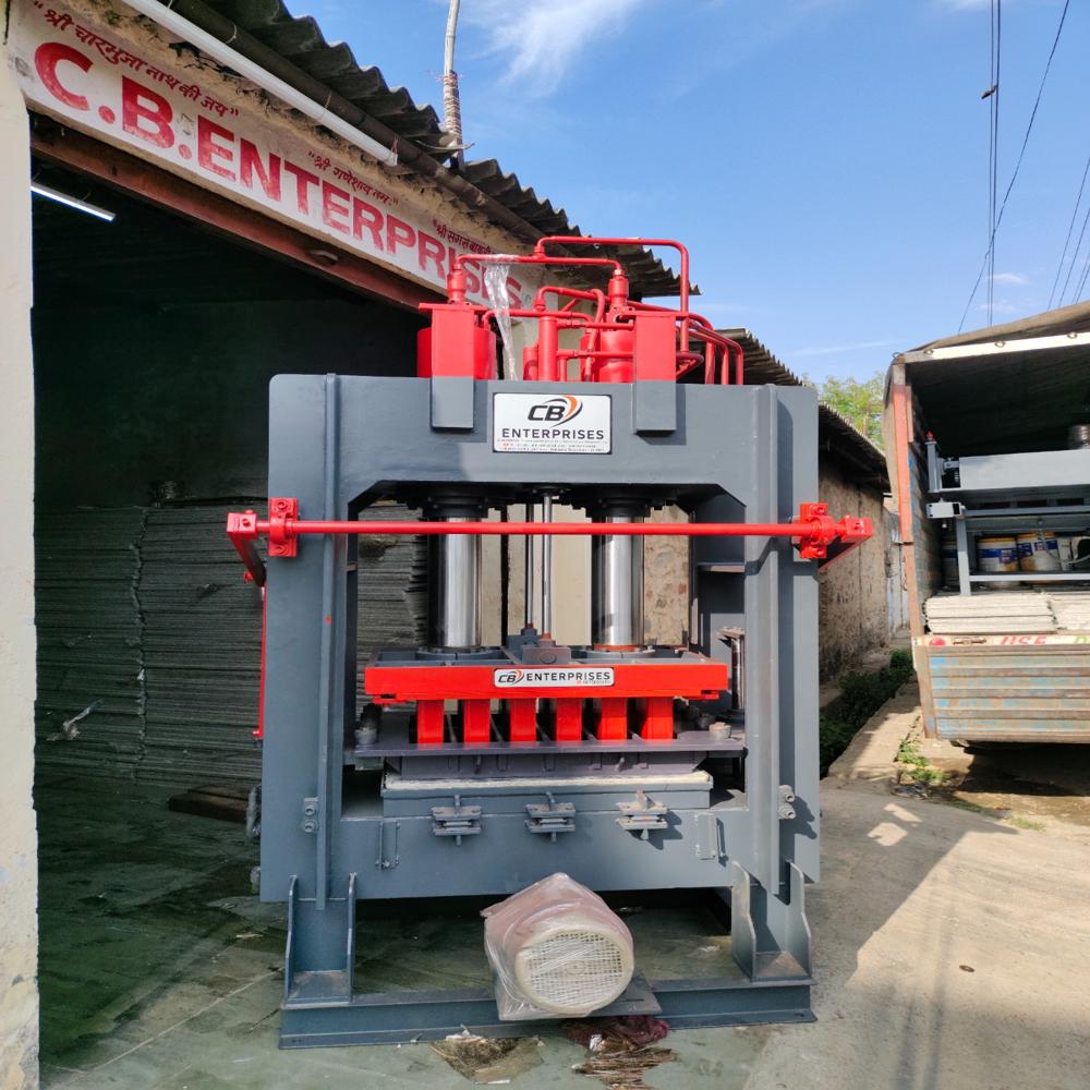 12 Bricks Fullyautomatic Hydraulic High Pressure With High Vibrating Machine - Color: Customised