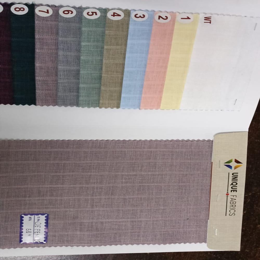 COTTON LINEN DOBBY SHIRTING FABRIC