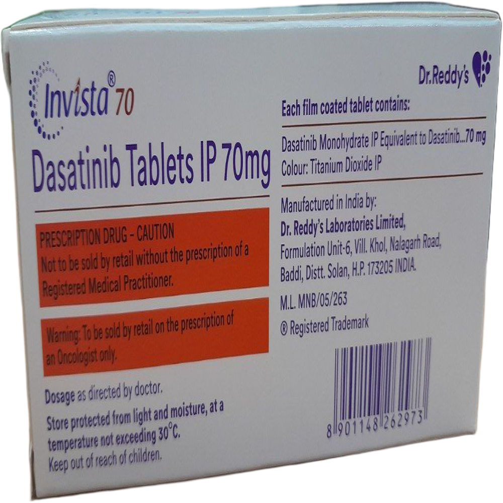 Invista 70mg - Dasatinib Tablets