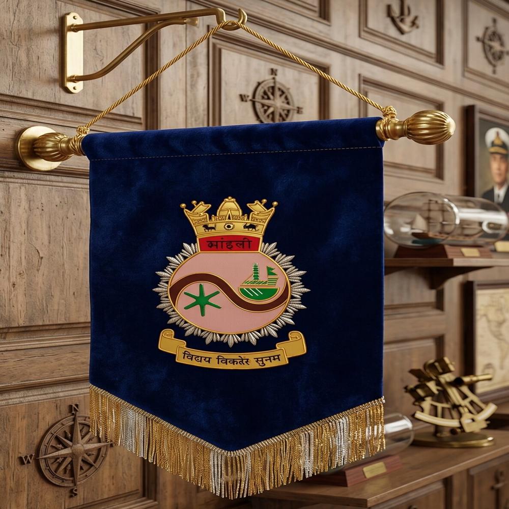 NAVY WALL BANNER