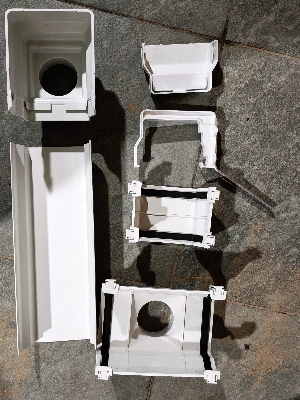6 Inch Upvc Rain Water Gutter - Color: White
