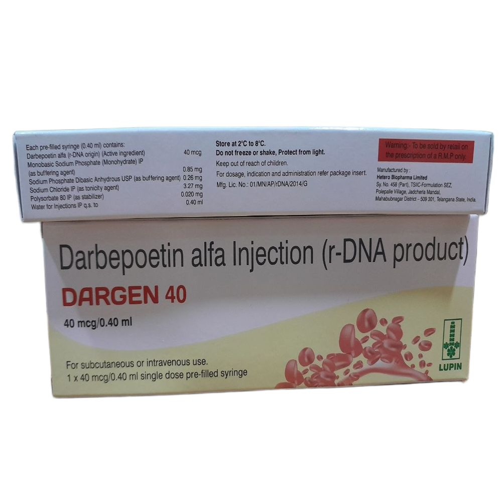 Dargen 40mcg - Darbepoetin Alfa Injection (r-DNA product)