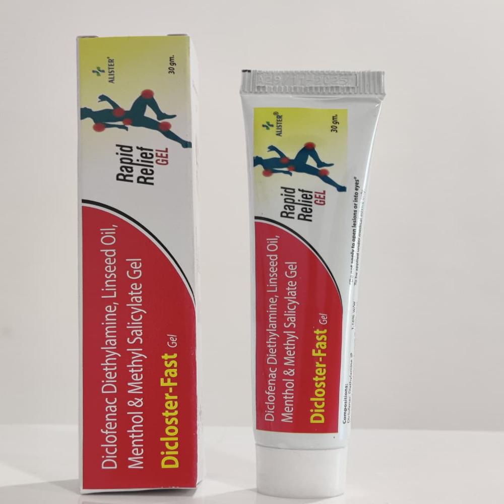 Diclofenac Diethylamine 1.16%, Linseed Oil 3%, Methyl Salicylate 10% & Menthol 5%