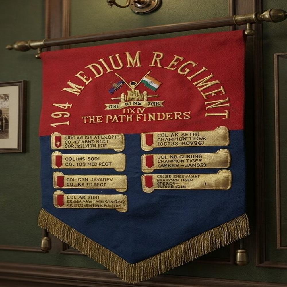 ARTY 194 MEDIUM REGIMENT WALL BANNER  
