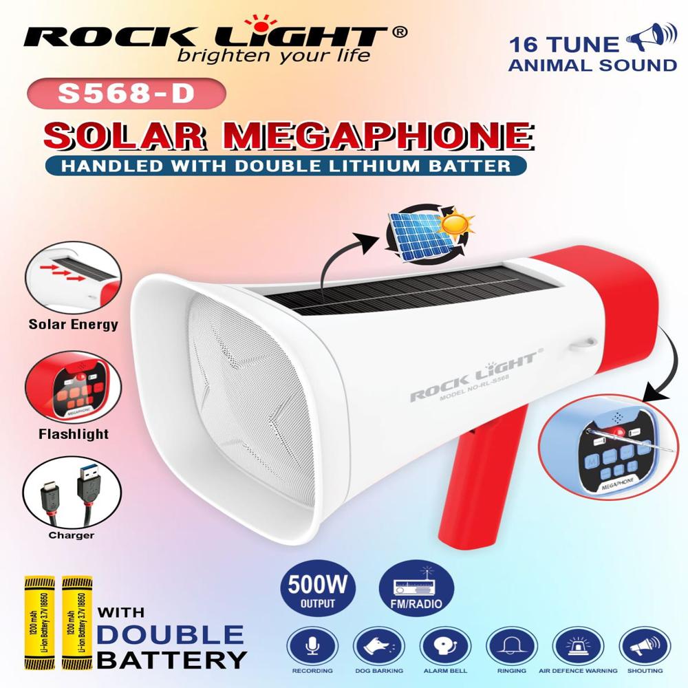 Rock Light RL-S568-D Solar Megaphone