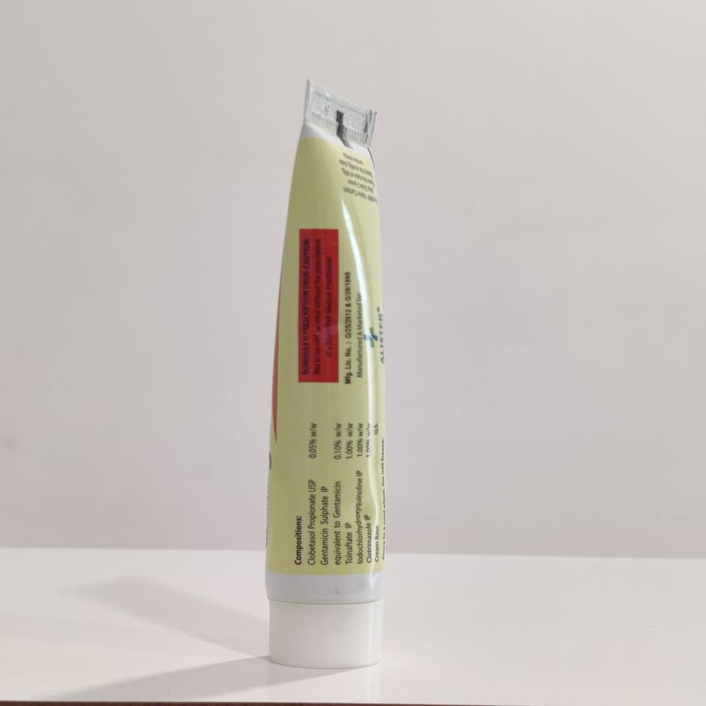 Clobetasol Gentamycin Iodochlorhydroxyquinoline Tolnaftate Clotrimazole cream