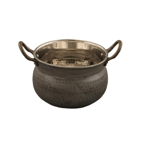 Copper  Steel Dahi Handi - Hardness: Rigid