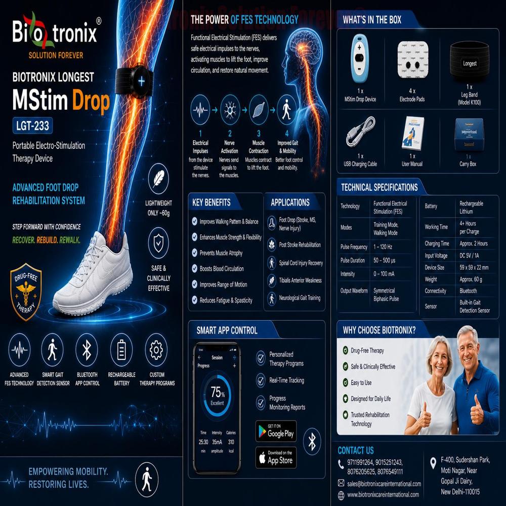 Electro-Stimulation Device for Foot Drop Rehabilitation