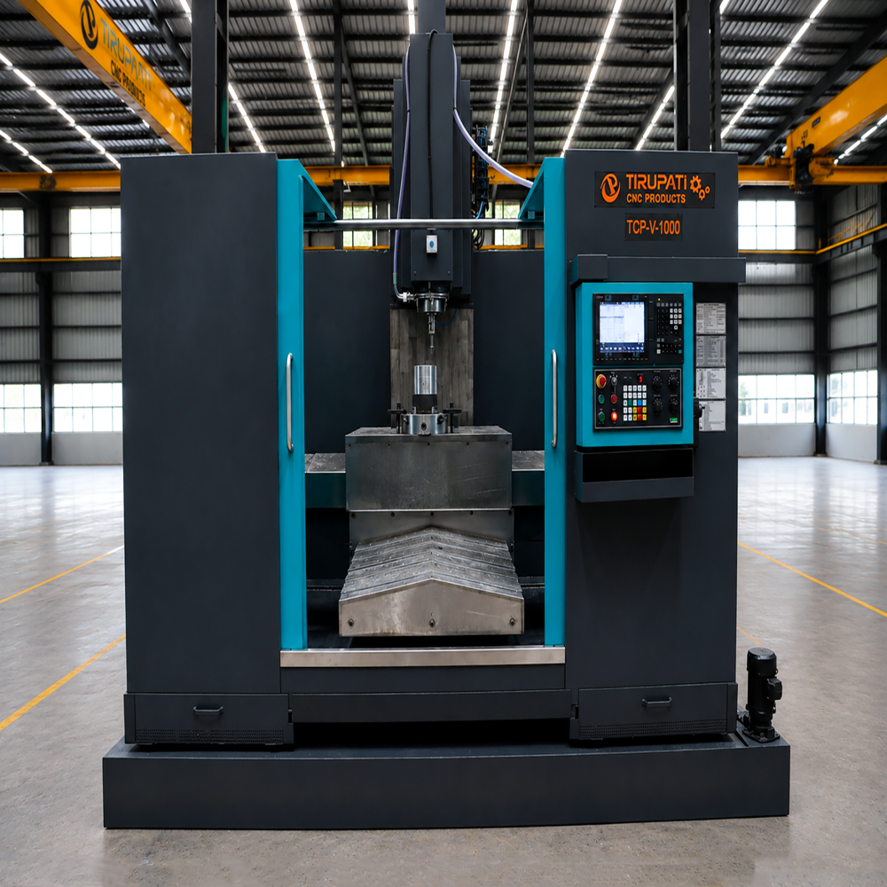 Tcp-vx-1000 (3 Axis) Vmc Drilling Machine - Color: White