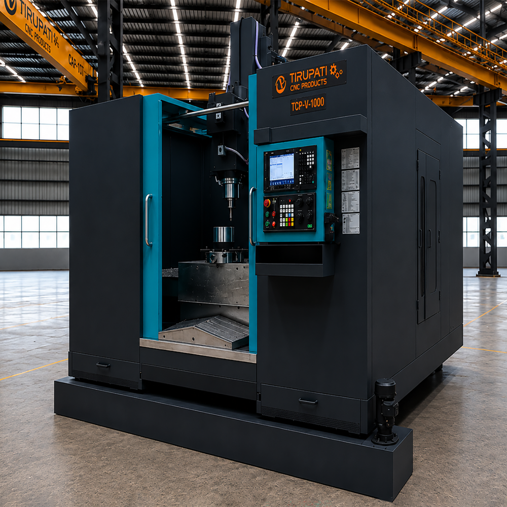 Tcp-vx-1000 (3 Axis) Vmc Drilling Machine - Color: White