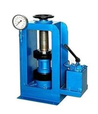 Cube Testing Machine 1000kn Manual - Stainless Steel, 150mm Size, Blue, Manual Hydraulic Lever, Analog Dial