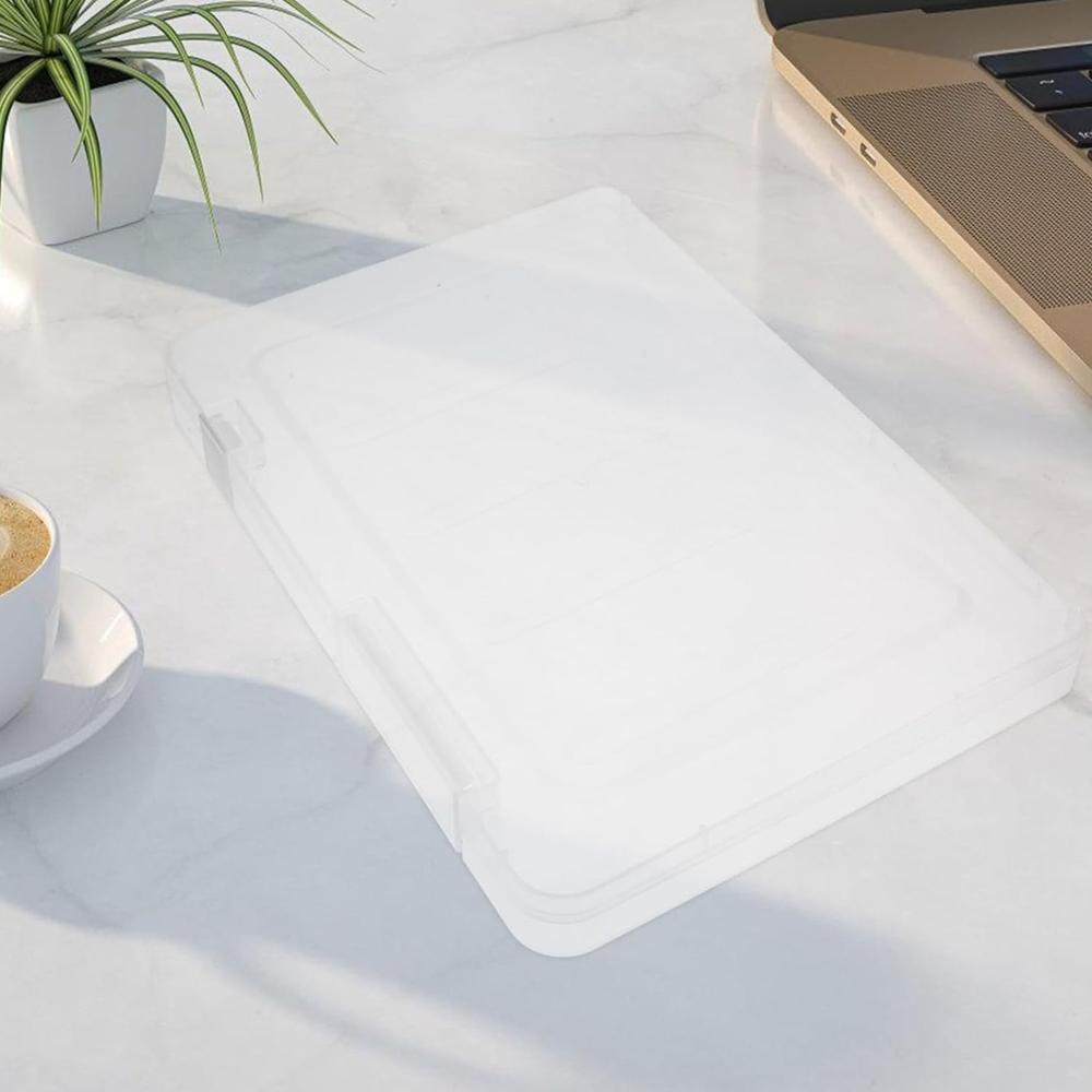 Document Holder File Organizer Box Storage Boxes Lids (1 Pc / 24x17 Cm)
