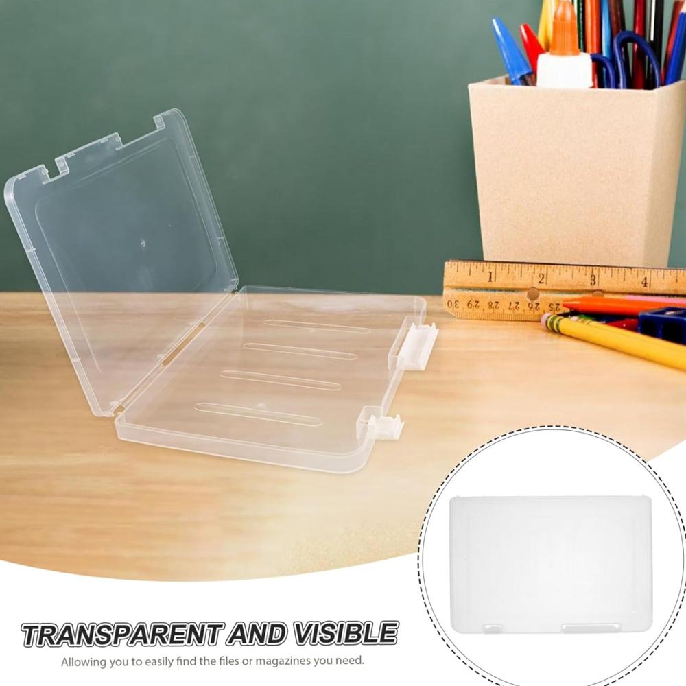 Document Holder File Organizer Box Storage Boxes Lids (1 Pc / 24x17 Cm)