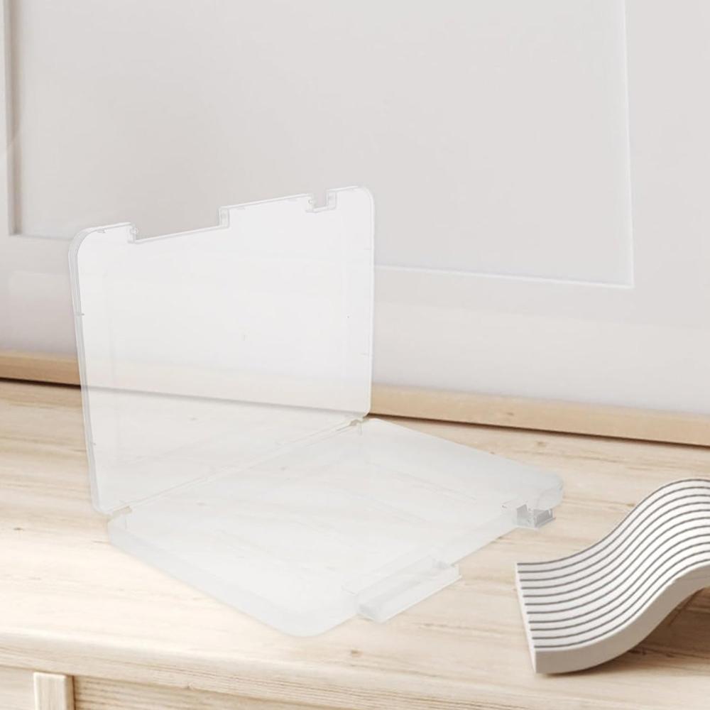 Document Holder File Organizer Box Storage Boxes Lids (1 Pc / 24x17 Cm)