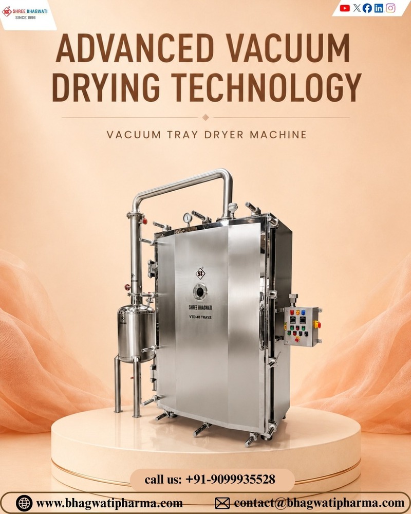 Vacuum Tray Dryer - 48 with full System