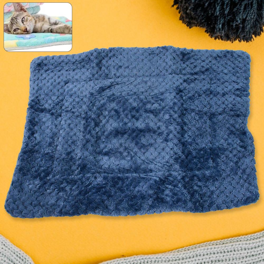 Pet Soft Cat Dog Towel Warm Sleep Mat (50x37 Cm / 1 Pc / Mix Color & Design)
