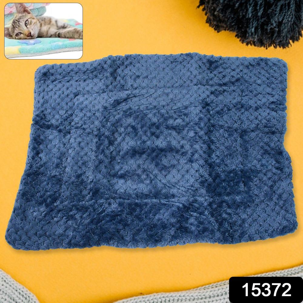 Pet Soft Cat Dog Towel, Warm Sleep Mat (50x37 Cm / 1 Pc / Mix Color & Design)