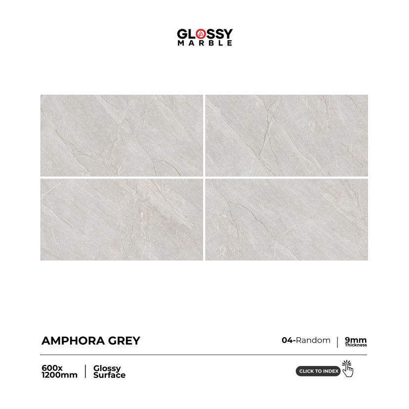 Platinum Gloss Glossy Vitrified Tile - Color: Multi
