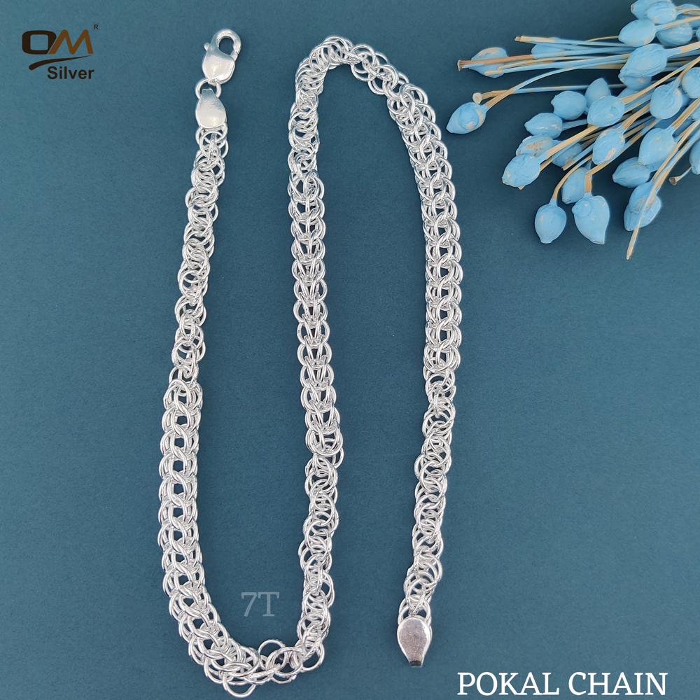 Silver Holo & Pokal Chain - Gender: Men