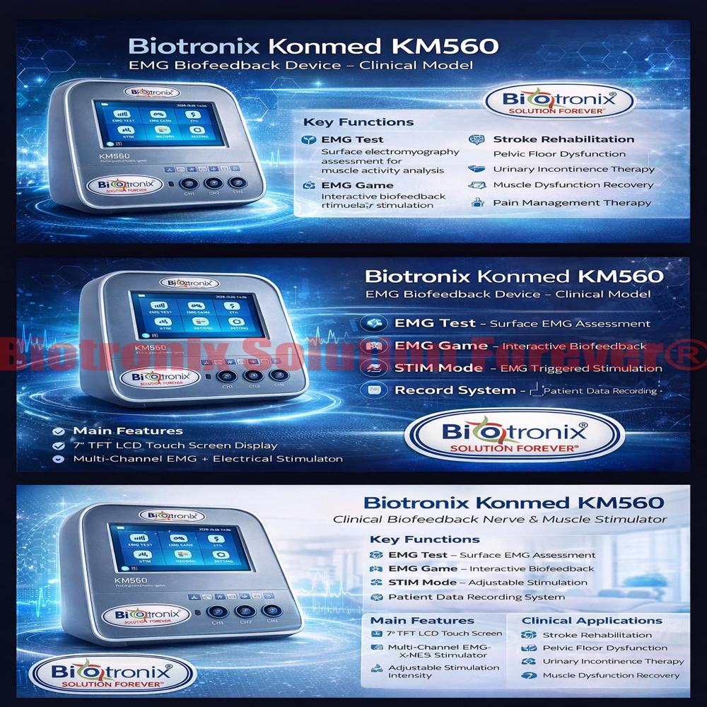 Konmed KM-560 EMG Biofeedback Device with ETS Stimulator