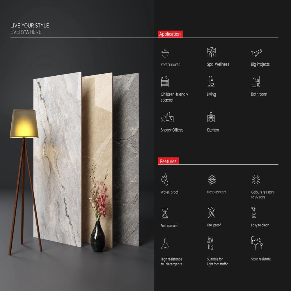 glossy vitrified tile
