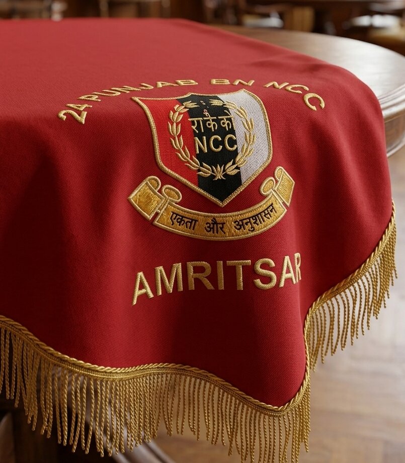 NCC TABLE CLOTH 24 PUNJAB BN (AMRITSAR)  