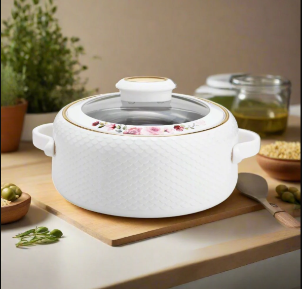 Nayasa Coral Glass Lid Casserole