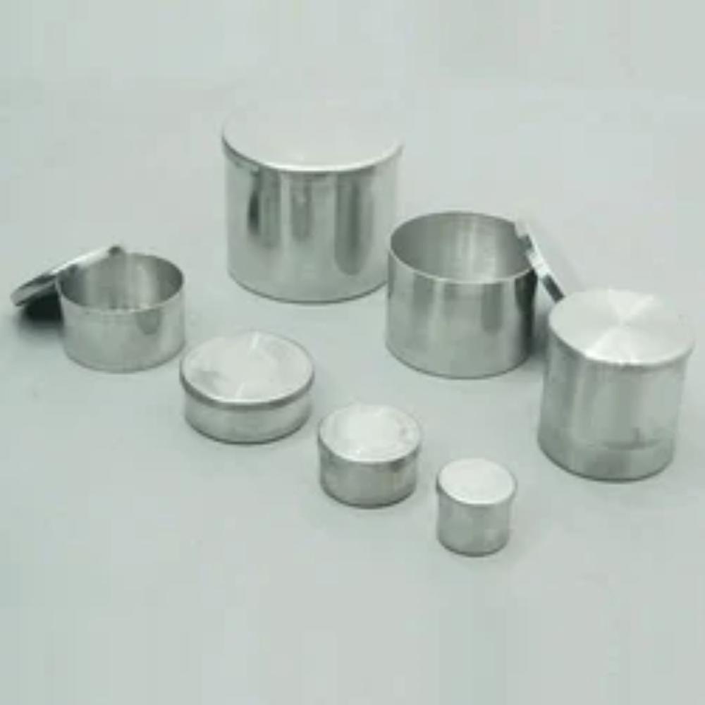 Moisture Tins - Aluminium & Stainless Steel, Sizes: 25mm, 50mm, 75mm, 80mm, 100mm | Applications: Industrial, Laboratory Use