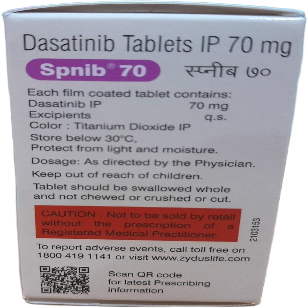 Spnib 70mg - Dasatinib Tablets