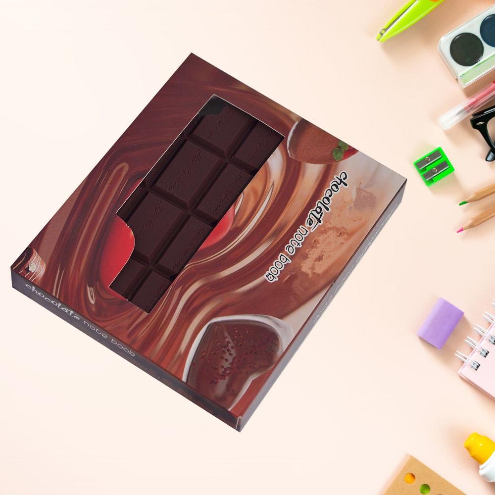 Small Chocolate Scented Bite-Shape Pocket Diary Memo Notebook for Kids (80 Pages)