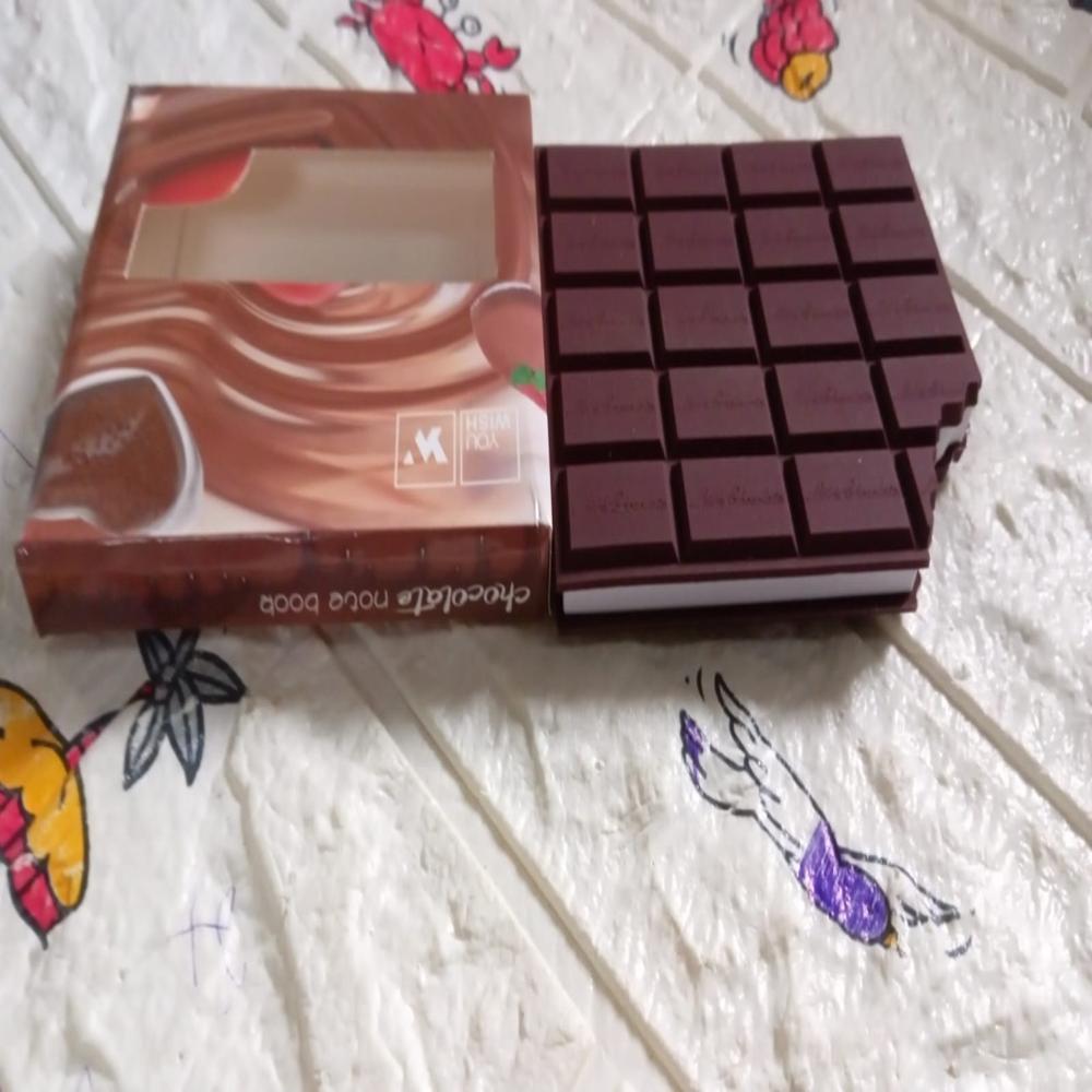 Small Chocolate Scented Bite-Shape Pocket Diary Memo Notebook for Kids (80 Pages)