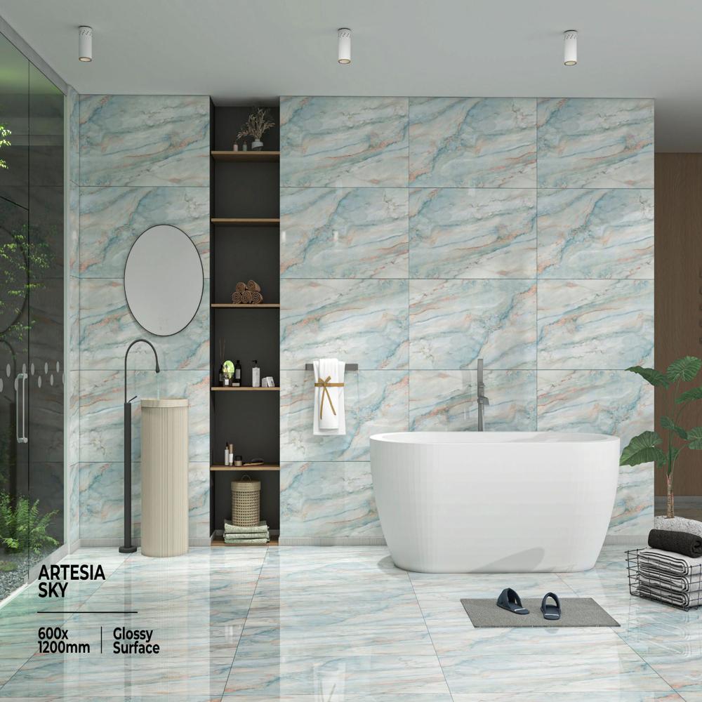 glossy vitrified tile