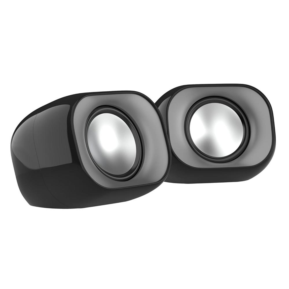 HP DHS-2111 Wired Speaker, 2-Channel Surround Sound, 3.5mm aux connectivity