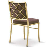 Gold Cross-back Banquet Chair | Steel Banquet Chair