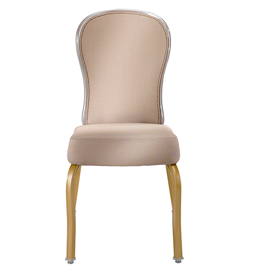  Banquet Chair with Gold Metal Frame | Aluminum Banquet Chair