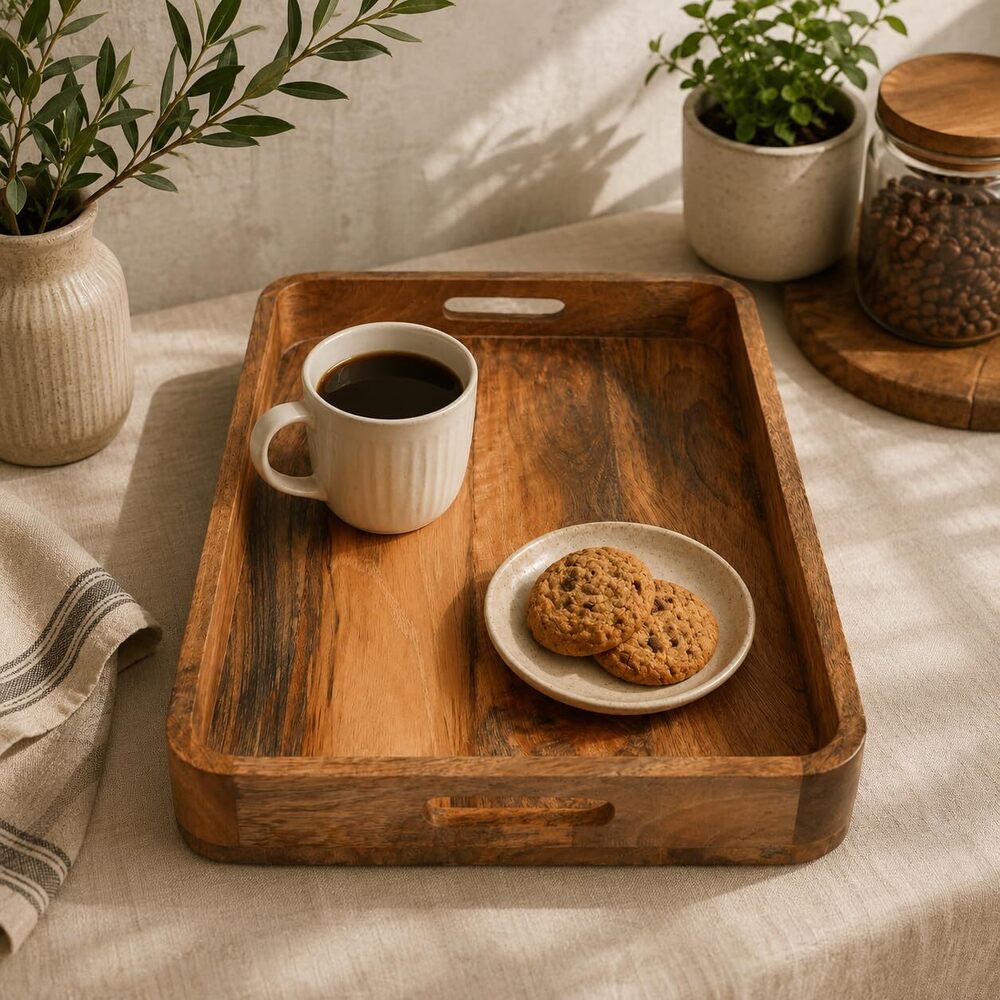 Wooden Serving Tray - Material: Wood
