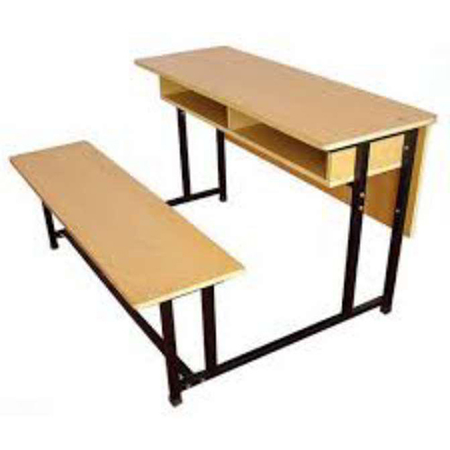 Wooden School Bench