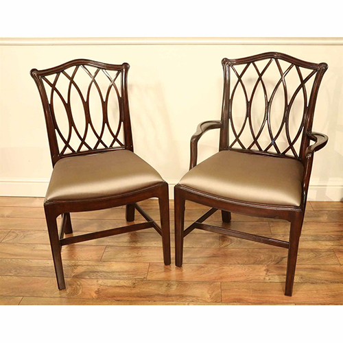 Mahogany Chippendale Dining Chairs for Formal Dining Room