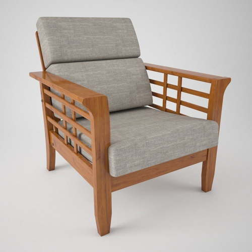 Wooden Sofa Chair with Cushion