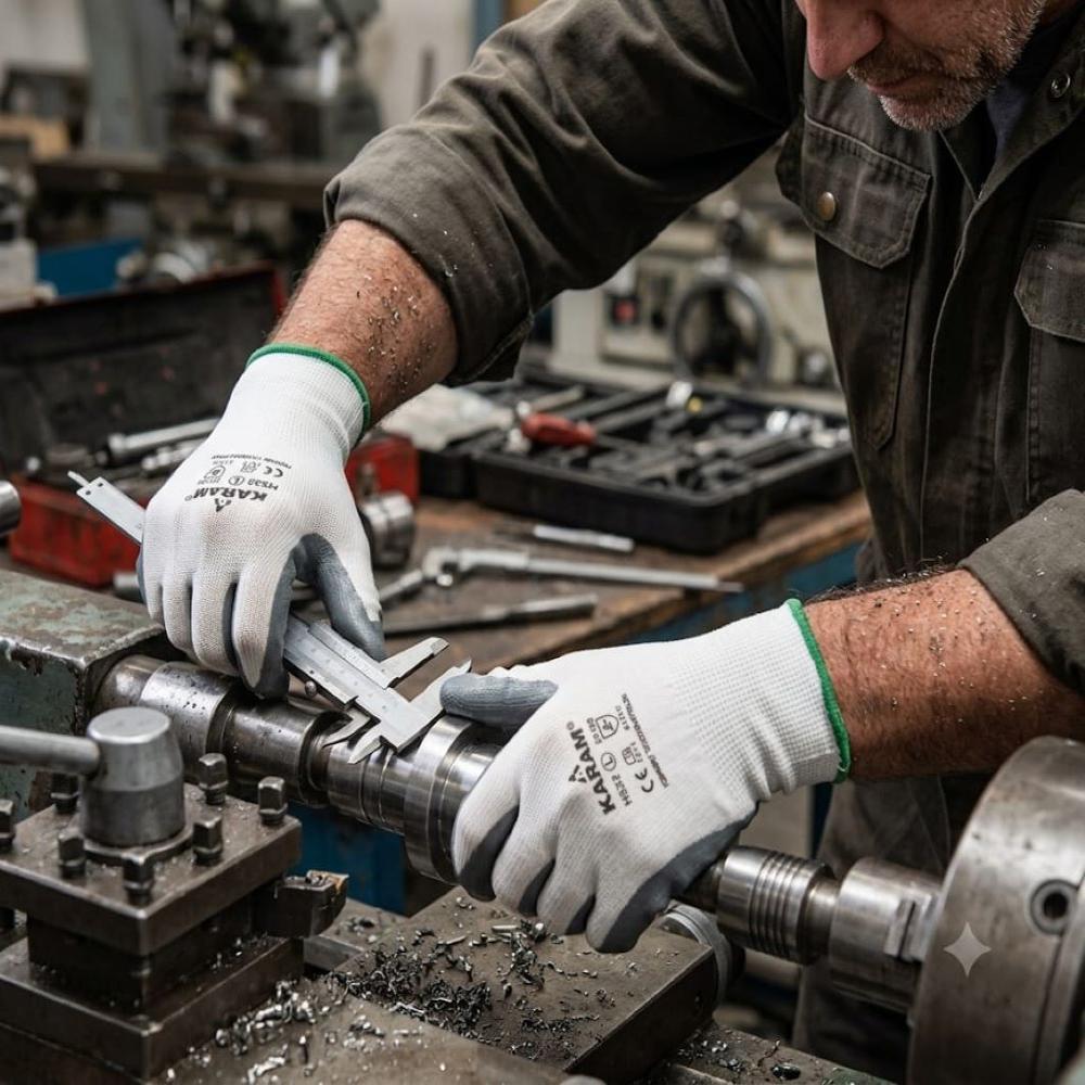Karam Make Nitrile Coated Hand Gloves