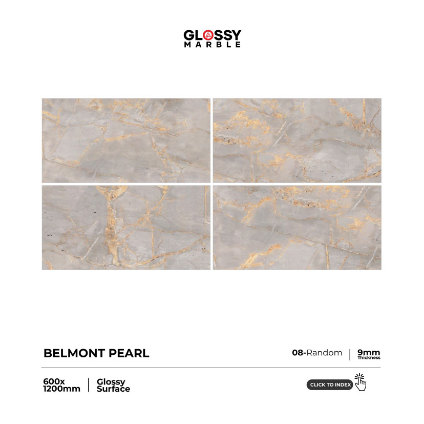Crystal Shine Glossy Vitrified Tile - Color: Multi