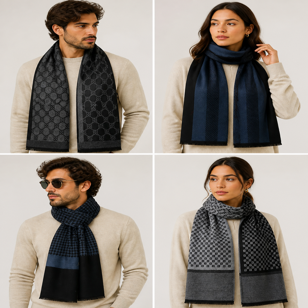 Wool Blended unisex modern mufflers 