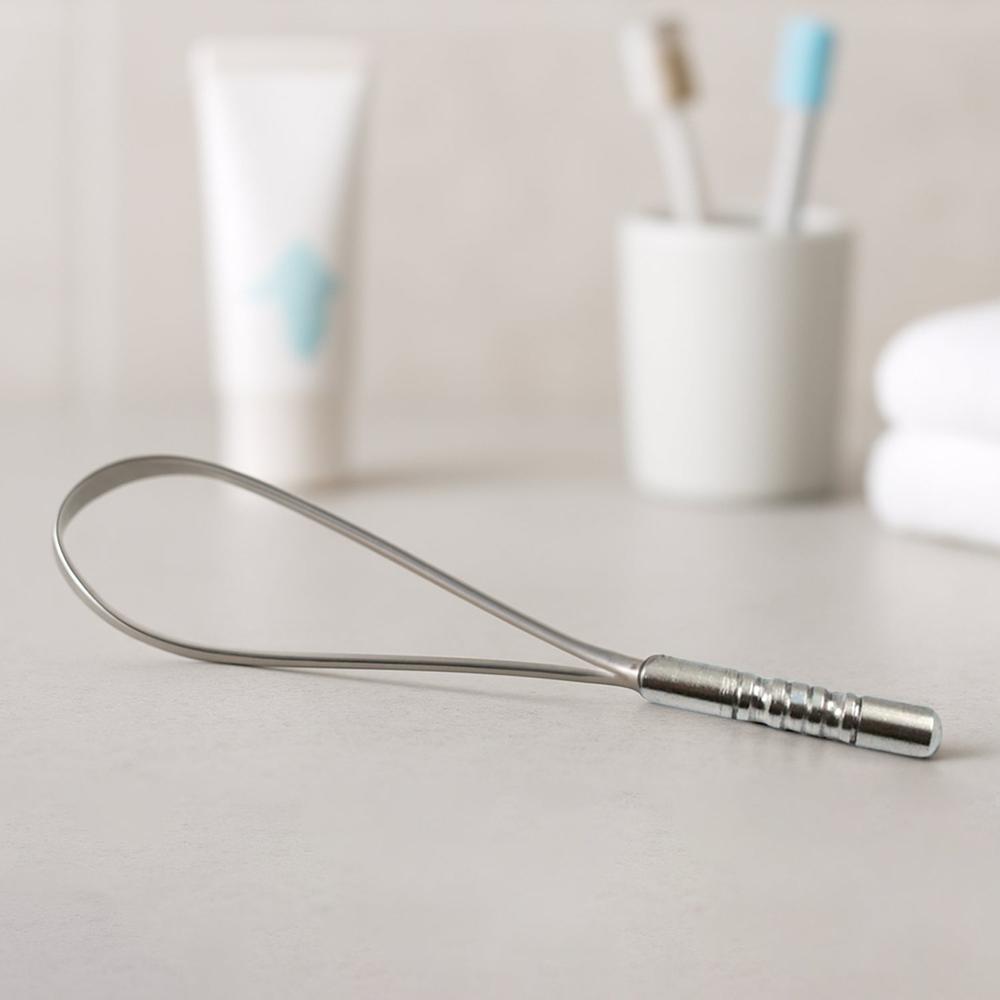 Steel Tongue Cleaner, Tongue Scraper (1 Pc)