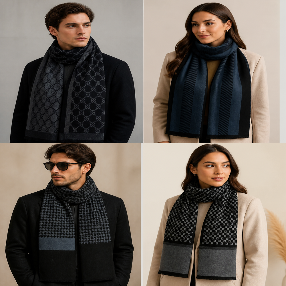 Wool Blended unisex modern mufflers 